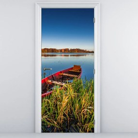 Fototapet pentru ușă - Barjă roșie (95x205cm)