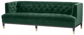 Canapea eleganta design LUX Castelle, catifea verde inchis 113419 HZ