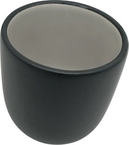 Pahar Cafea Novum Black Beauty 150ml (espresso lung cu lapte) Negru + Gri-Crem