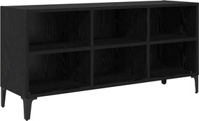 vidaXL Set comodă TV Pe perete Negru 103,5 x 30 x 50 cm Lemn compozit