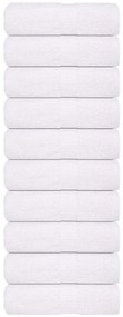 vidaXL Prosoape de baie 10 buc. FROGN Alb 30x30 cm 100% bumbac