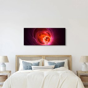 Tabloul modern cu abstracțiune roz (120x50 cm)