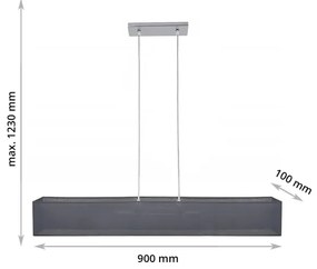 Lustră pe cablu CAROLINE 2xE14/40W/230V