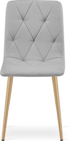 Scaun de dining LIBRA, gri deschis