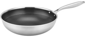 Kitchisimo Tigaie wok inox antiaderentă Chef 28 cm