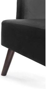 Fotoliu gri închis wing cu tapițerie din catifea Noemye – Bonami Selection