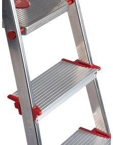 Rolser Scări din aluminiu Brico pentru uz profesional EN131, 5 trepte