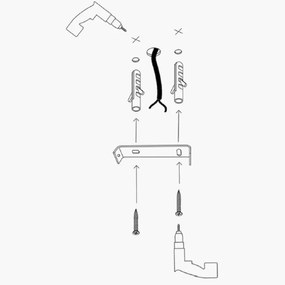 Lampa suspendata Elefant 892OPV1769, 6 becuri, Metal, 146 cm, Negru