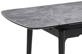Masa extensibila Sento gri/negru L120-180xl80 cm