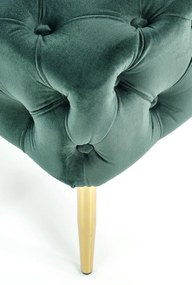 Banca tapitata Athena – Verde/Gold
