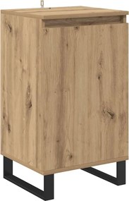 vidaXL Bufet Stejar Artizanal 40 x 35 x 70 cm Lemn compozit