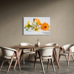Tablou cu flori portocalii (90x60 cm)
