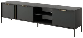 Masă TV/Dulap Lyran 3D (antracit + Auriu). 1071358