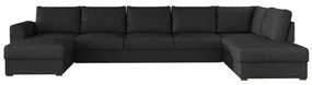 Colțar Miami 183 Cutie de pat, 370x186x85cm, 172 kg, Picioare: Lemn