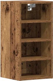 vidaXL Dulap suspendat “Riga”, lemn vechi, 30x29,5x60 cm