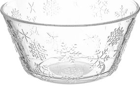 Altom Set de 6 boluri din sticlă Snowflakes 13 cm,400 ml