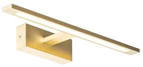 Aplică din alamă 41,5 cm cu LED inclus IP44 - Jerre