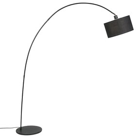 Lampă de podea arcuită modernă inteligentă neagră incl. WiFi G95 - Vinossa
