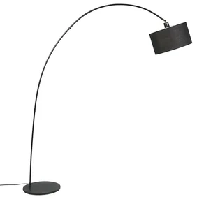 Lampă de podea arcuită modernă inteligentă neagră incl. WiFi G95 - Vinossa