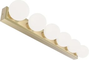 Open Design OR85686 - Aplica de perete MERINO 6xG9/8W/230V 61 cm IP44 alamă