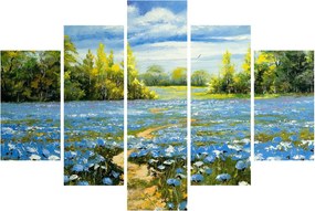 Tablou - Drum de câmp, pictură în ulei (150x105 cm)