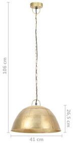 Lustra industriala vintage, 25 W, 41 cm, alama, rotund, E27 1, Alama,    41 cm