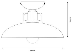 Lustră aplicată Brilagi FLAMENGO 1xE27/60W/230V bej
