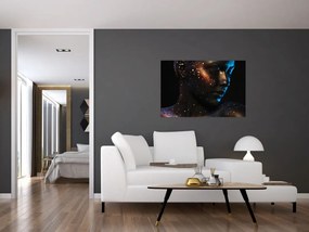 Tablou strălucitor a femeii (90x60 cm)