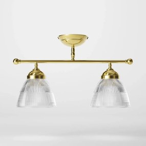 Lustra stil neoclasic din alama si sticla Elide