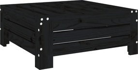 vidaXL Mască pentru suport de umbrelă, negru, lemn masiv de pin