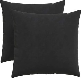 vidaXL Perne pentru canapea 2 pcs Negru 50 x 50 cm