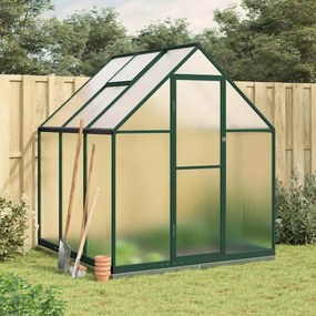 vidaXL Sere cu cadru de bază, verde, 169x169x202 cm, aluminiu