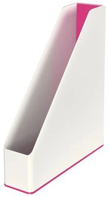 Suport de reviste Leitz WOW, alb-roz