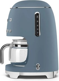 Cafetiera electrica Smeg DCF02SBMEU, 1050 W, 1,4 l,Cana de 1,25 l, Pana la 10 cesti, Sistem anti-fierbere, Albastru cenusiu