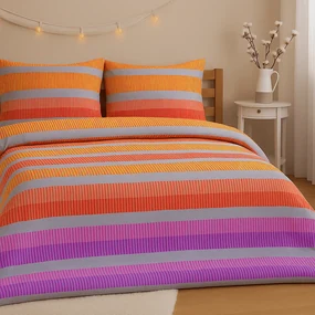 Lenjerie de pat din bumbac poly ELLE PURPLE, violet Dimensiune lenjerie de pat: 70 x 90 cm | 140 x 200 cm