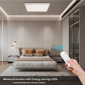 Plafonieră LED dimabilă pentru baie Immax NEO 07277L FRAME 50W/230V IP44 Wi-Fi Tuya + telecomandă
