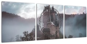 Tablou - Eltz Castle, Germania (cu ceas) (90x30 cm)