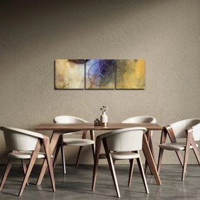 Tablou - Portretul femeii, desen (cu ceas) (90x30 cm)