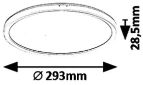 Plafoniera LED design slim modern Pavel 29cm