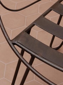 Scaun lounge din metal , "Folia"