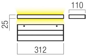 Aplică LED Redo 01-3552 SEED LED/15W/230V alb