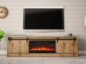 Masă TV cu șemineu electric Selwyn  (wotan). Promo -17%. 1122965