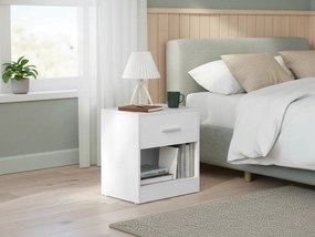 Noptiere NOVERA set 2 buc 39x28 cm, alb