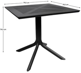 Masă de grădină Disco (negru) (pentru 4 persoane). 1116297