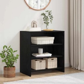 vidaXL Masa laterală din stejar negru 70x41x75 cm Lemn prelucrat
