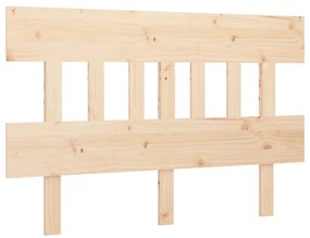 819135 vidaXL Tăblie de pat, gri, 183,5x3x81 cm, lemn masiv de pin