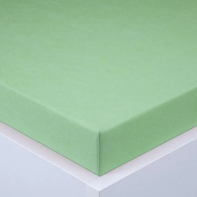 decoDoma Cearşaf cu elastic frotir EXCLUSIVE verde deschis 160 x 200 cm