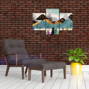 Tablou fgrafic cu cebi (90x60 cm)