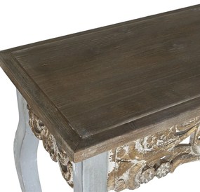 Consola Classic din lemn antichizat gri 125x41.5x91.5 cm