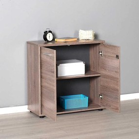 Biblioteca Adore New York,  2 usi cu cheie, 3 rafturi, 76 x 75 x 34 cm